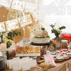 Frienda 6 Pcs Mi Bautizo Papel Picado Banner Baptism,White