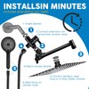 Shower Head,8”Rain Shower Head with Handheld Spray Combo and Adjustable