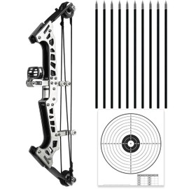 Mini Compound Bow Premium Multi-functional Composite Bow Toy Composite Bow Bow Model Archery Toy Bow Practice Bow Black Star Composite Bow 10.6 inches