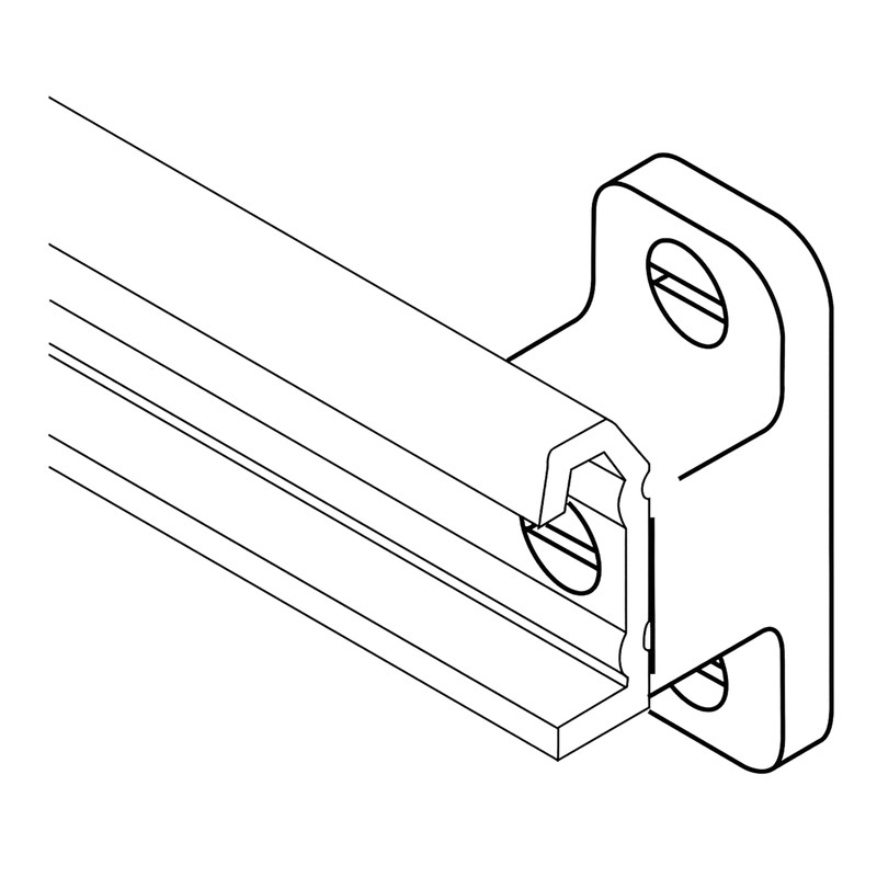 4 Pack Rok Hardware 1" (25mm) Drawer Slide Cabinet Side