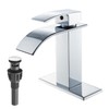 VOTON Chrome Bathroom Faucets Waterfall Bathroom Sink Faucet Modern Single