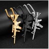 Gun Necklace for Men Women Titanium steel Full drill CZ