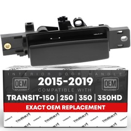 Interior Passenger Sliding Door Handle Replacement - Compatible with 2014-2024 Ford Transit, 2015-2019 Ford F-150 - Textured Black, Plastic - OEM CK4Z-6122666-A, BK2Z-6122666-A
