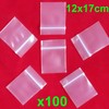 100 Resealable Zip Lock ziplock self Seal Clear Plastic Bags
