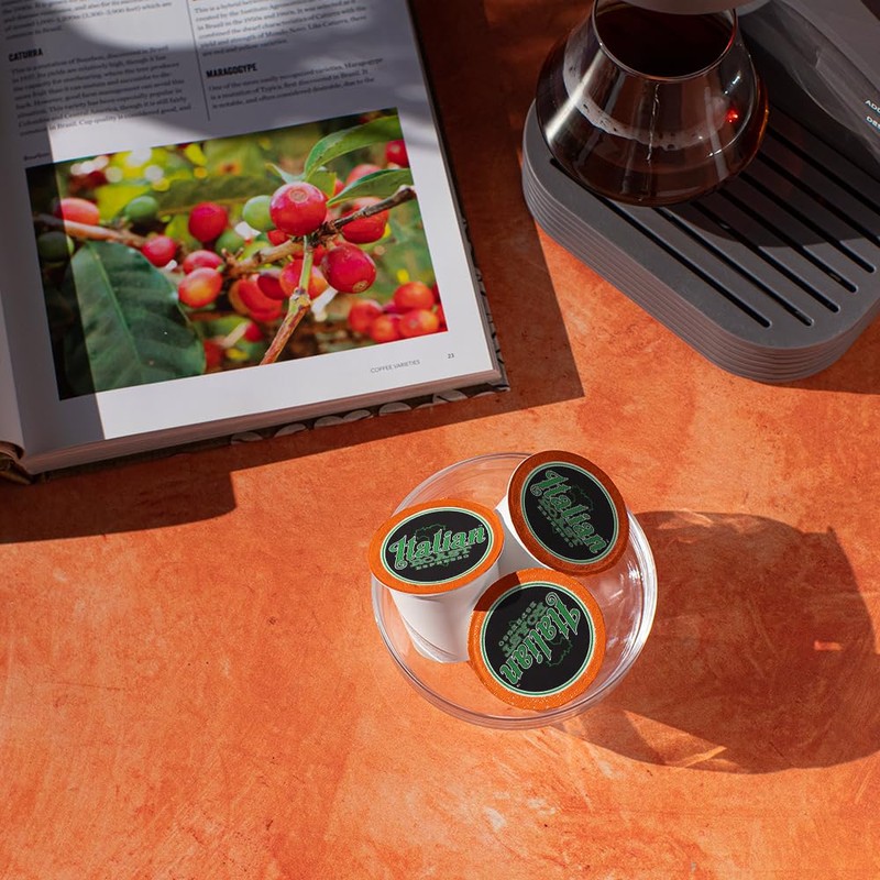 Fresh Roasted Coffee, Italian Roast, Dark, Kosher, K-Cup Compatible, 96