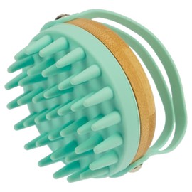 Scalp Massage Brush: Shampoo Brush for Perfect Shower Head Massage - Exfoliating Brush Turquoise - Reduces Dandruff - Massage Brush by Fantasia