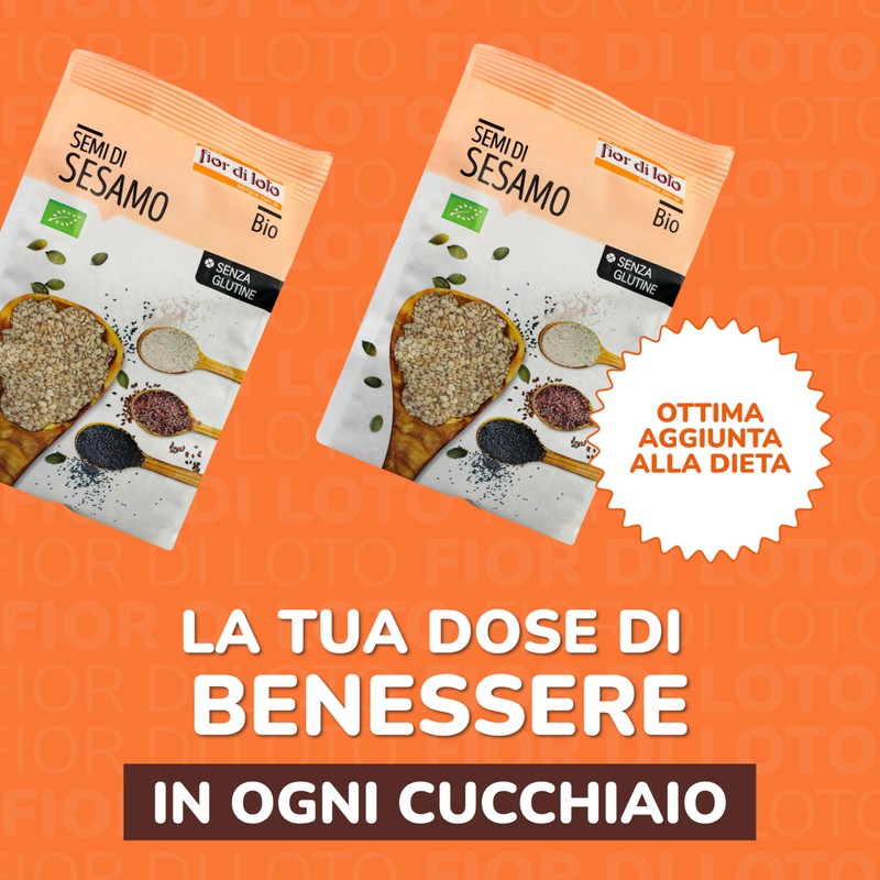 Fior di Loto Semi di Sesamo Bio - Ricco di