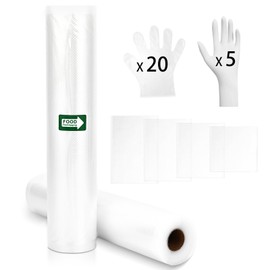 Wantli Sacchetti Sottovuoto Alimenti, Sacchetti Per Sottovuoto, Bust 2 Rotoli 32 x 600 cm, Sacchi Per Conservazione Alimenti E Cottura Sous Vide, Per All Macchine Sottovuoto, Senza Bpa