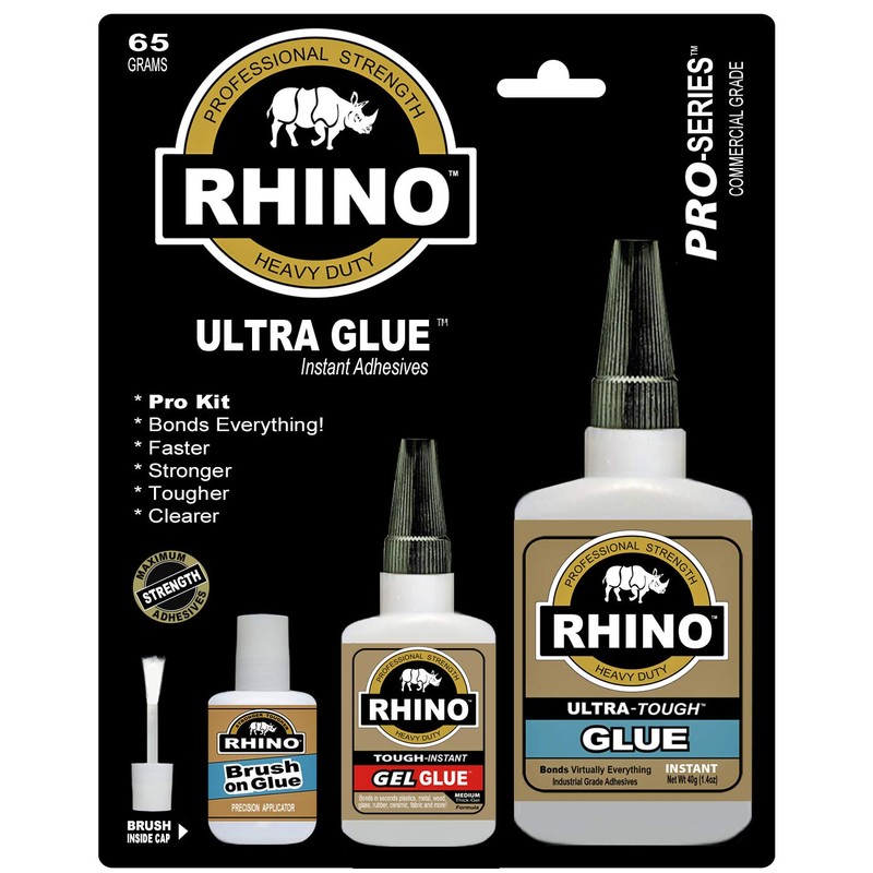 Rhino Glue Ultra Kit, Heavy Duty 80 Gram Clear