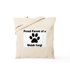 CafePress Proud: Welsh Corgi Tote Bag Reusable Natural Beige Canvas Shopping Bag