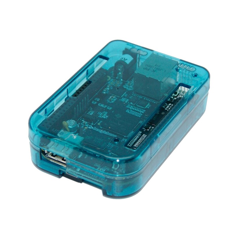 SB Components New! Case for BeagleBone Black Transparent (Blue) Assemble