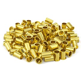 GASHER 100PCS Brass Compression Fitting, Brass Compression Insert Tube Support 1/2" Tube OD