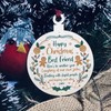 Best Friend Wood Bauble Tree Decoration Friendship Gift Keepsake