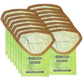 15 Pack Replacement 107314 Micro Filter Bags 6 Quart for ProTeam Super Coach Pro 6 GoFree Flex Pro and ProVac FS 6 Vacuum Open Triangular Collar