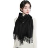 RIIQIICHY Scarf, Women's Scarf, Large Scarf, Weddings, Cashmere Touch, Solid,
