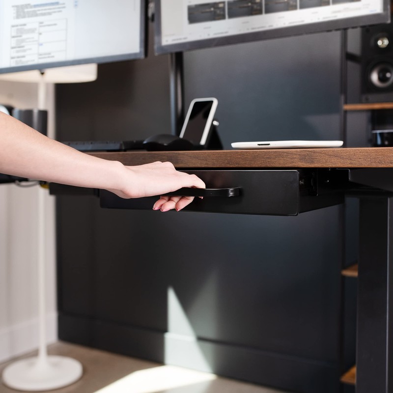 VIVO 13 inch Under Desk Mounted Sliding Pull-out Drawer for