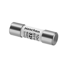 Heschen 32A 400V Ceramic Fuse Link, RT18-32 (RO15), 10 X 38mm, CE, Pack of 10