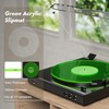 Turntable Mat Record Platter Slipmat: Greenlit Acrylic Record Player Platter