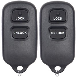 Key Fob Keyless Entry Remote Compatible with Toyota Tundra丨 Highlander丨 Rav4丨 FJ Cruiser丨 Celica丨 Echo丨 Prius丨 Yaris丨Scion xA xB Key Replacement HYQ12BBX 12BAN/1512Y- 3 Buttons Set for 2