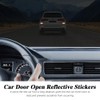 Kutyun 4PCS Reflective Open Warning Stickers for Car Door, Car
