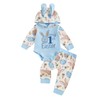 Xiaodriceee Infant Baby Boy Easter Outfit Rabbit Ears Hoodie Romper