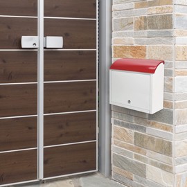 Barska Wall Mount Multi-Purpose Locking Mail Suggestion Drop Box with Key Lock for Home Office Classroom