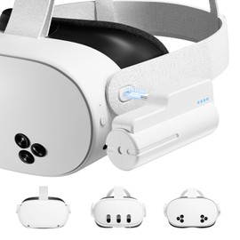 Saqico Fast Charging Battery Pack for Meta Quest 3S/3 and Oculus 2, 18W 5000mAh Head Strap Battery for Quest 3S/3/2 Accessories -Lightweight & Portable Rechargeble Extended Battery Extra VR Playtime
