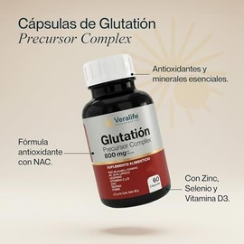 VeraLife | Suplemento Alimenticio con Cisteina, Vitamina C, Vitamina D3, Zinc y Selenio – 60 capsulas de 800gr | Suplemento Nutricional | Multivitamin