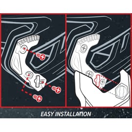 Rawlings | MACH Adjust Extension Piece | Adjustable Face Guard | Matte Maroon | Left-Handed Batter