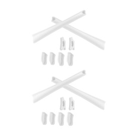 SmartVLT - Kit de repuesto para auriculares y narices para Oakley Flak Jacket XLJ, más opciones, blanco, (White + White), Talla unica