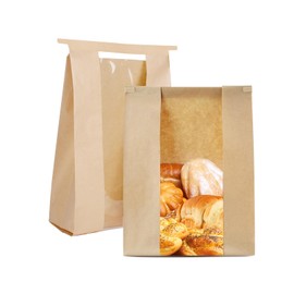 HXRYAGi 60 Pack Bread Bags for Homemade Bread Sourdough Bread Bags with Tin Strip Large Bakery Bags with Window Paper Bread bags, Yellow