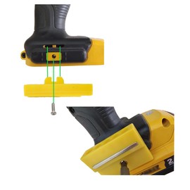 NXPOXS 2 Pcs Magnetic Bit Holder Drill Bit Organizer and 2 Pcs Belt Clip Hooks Fit for Dewalt 20V Drills Screwdriver and Impacts