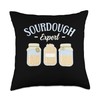 Bread Maker Baker Bread Baking Sourdough Throw Pillow