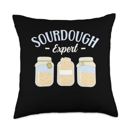 Bread Maker Baker Bread Baking Sourdough Throw Pillow