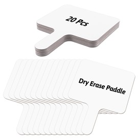 20 Pack Small Dry Erase Boards Double Sided Answer Paddles 10 X 8 Inch White Handheld Board for Classroom Office Auction Party Voting Meeting Family Games Party