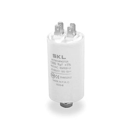 DL-pro Capacitor Motor Capacitor 16µF 450V Diameter 40 x 70 mm Universal with 6.3 mm AMP Plugs and Mounting Screw M8 CBB60 Starting Capacitor Motor Start Capacitor for Electric Home Appliances