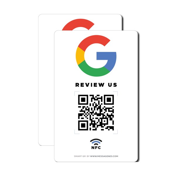 MESSAGENES Google Sticker with QR and NFC | Signs Rating