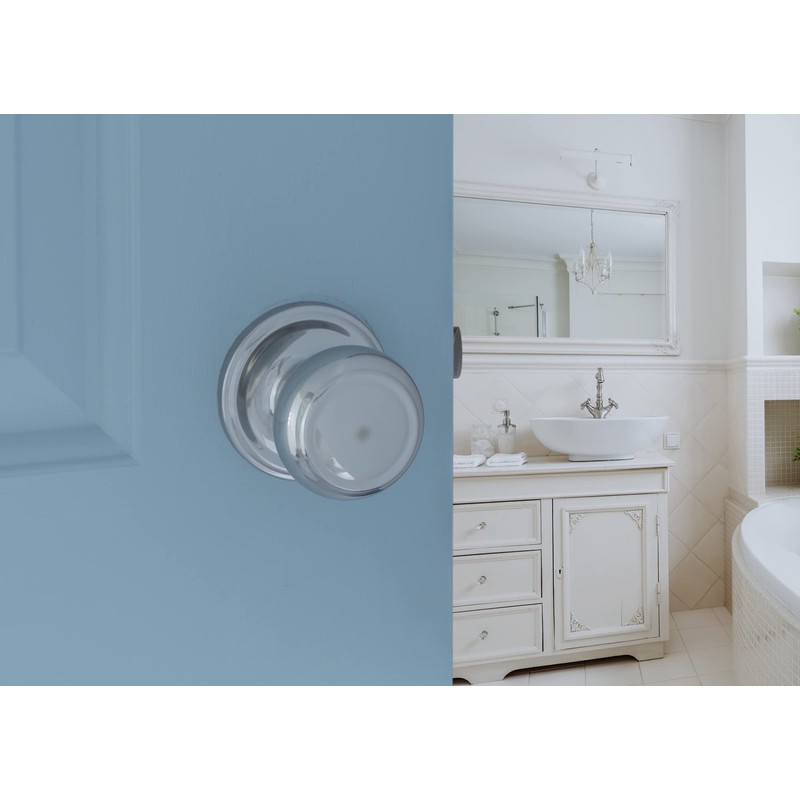 Copper Creek CK2090PS Colonial Door Knob, Dummy Function, 1 Pack,