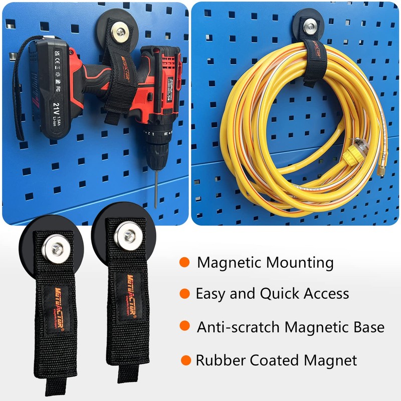 MUTUACTOR 2 Packs Magnetic Hooks Heavy Duty, Strong Magnet Garage