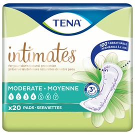 Tena Intimates Moderate Absorbency Incontinence/bladder Control Pad, Regular Length, 20 count