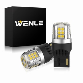 WENLE Explosive Light T20 Single LED Back Lamp, Backward Light, White, 6000K, Built-In Canceller, For DC 12 V Cars, Left and Right