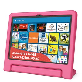 10.1" Kids Tablet Android 14 | 64GB Octa-Core 8GB RAM | Shockproof Case & Parental Control | 12H Fast Charge | HD Display w/Google Kids Space & Educational Apps | WiFi 6/Bluetooth/GPS | Ages 3-12