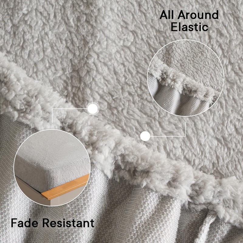 Brentfords Teddy Fleece Fitted Bed Sheet Plain Thermal Warm Soft