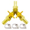Metaland Brass 3 Way Shut-Off Valve, 5/16" Hose Barb 2