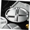 Ciieeo Stainless Steel Divided Plate Portion Control Plate for Adults