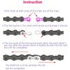 Hyamass 4 Pairs Bicycle Missing Link 10 Speed Chain Reusable