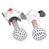 2pcs Baby Hand Rattle Toys Cartoon Stuffed Animal Shaped PP