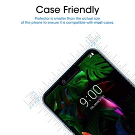 amFilm Glass Screen Protector for LG G8 ThinQ (2019) Dot Matrix, Easy Installation Tray, Tempered Glass Screen Protector