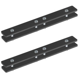 eoere 2 Sets Universal Gate Attaching Brackets for 1" Tube Automatic Swing Gate Openers, Max Adjustable Range 1-1/8"