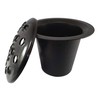 INERRA Grave Vase Inserts - Black with Plastic Lid (Pack